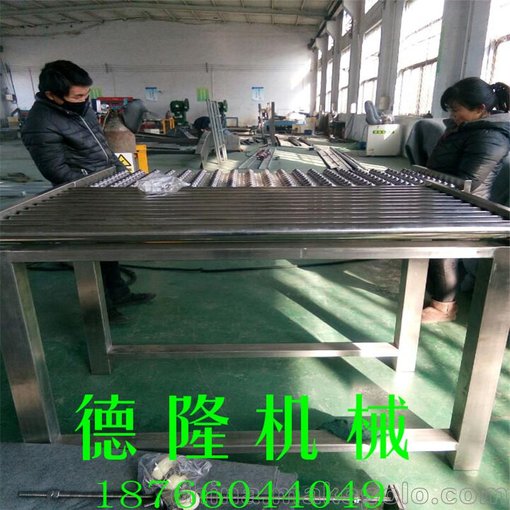 托輥輸送線 物流分揀線無動力滾筒輸送機(jī) 傳送帶流水線圖片