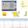 出售钻石4160520厚4.76MM20度斜角硬质合金四方刀片P20