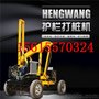 小四轮一体式打桩机 公路护栏打桩机