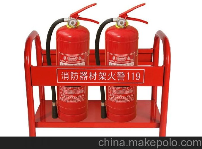 煙臺滅火器掛架，滅火器架子，煙臺手提式干粉滅火器圖片