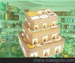 长方形小中大三件套铁盒，方形铁盒