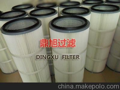 鼎旭供應濾筒覆膜除塵濾芯防靜電粉塵濾芯廠家圖片
