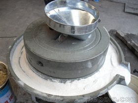 优选电动石磨机石磨米浆机40公分至100半自动型