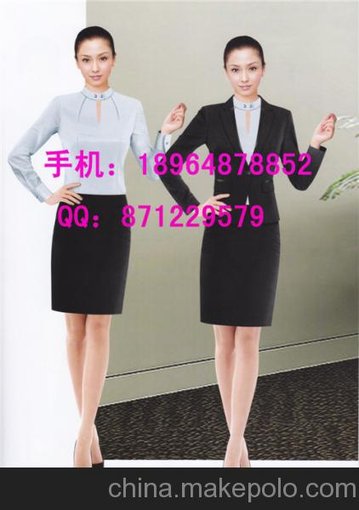 商場(chǎng)營(yíng)業(yè)員工作服 新款秋冬裝導購服 珠寶導購服圖片