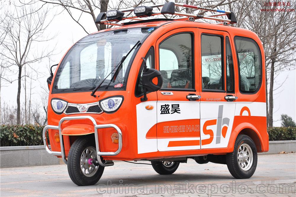 盛昊750高档三轮电动车/全封闭蓬式老年代步车