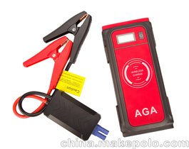 AGA A38 汽车应急启动器12V多功能电源通用手机感应移动电源