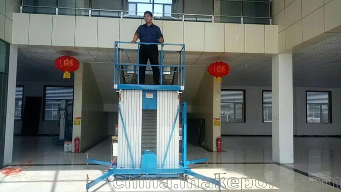 陜西  移動(dòng) 6米升降機(jī) 高空作業(yè)車(chē) 液壓升降平臺(tái) 室內(nèi)升降機(jī)圖片