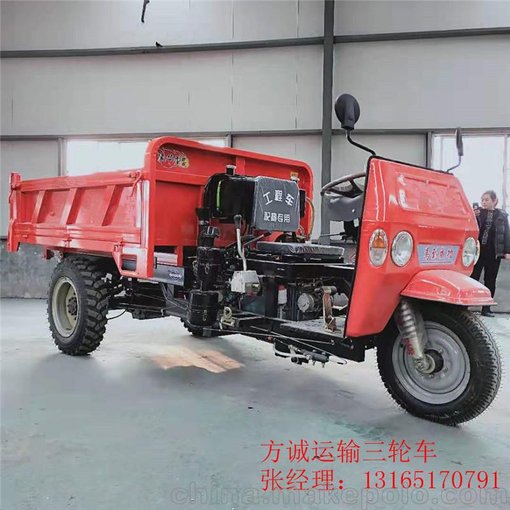 工地拉磚電動(dòng)平板車(chē) 工地用柴油小三輪 電動(dòng)三輪車(chē)圖片