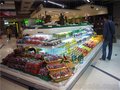 上海超市环形蔬菜水果保鲜展示柜，定做环形岛柜冷藏保鲜柜
