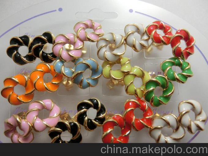 廠家供應(yīng)精美小飾品歐美外貿(mào)原單夸張風(fēng)車耳釘批發(fā)零售圖片
