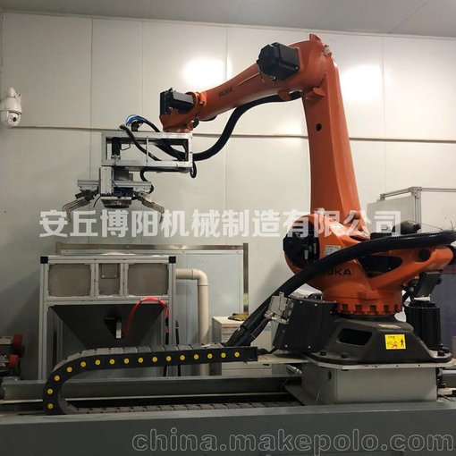 PP粉料自動(dòng)拆垛機械手,機器人拆垛破袋機圖片