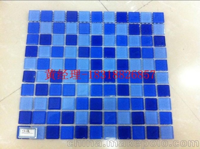 廠家批發(fā)泳池專用玻璃馬賽克圖片