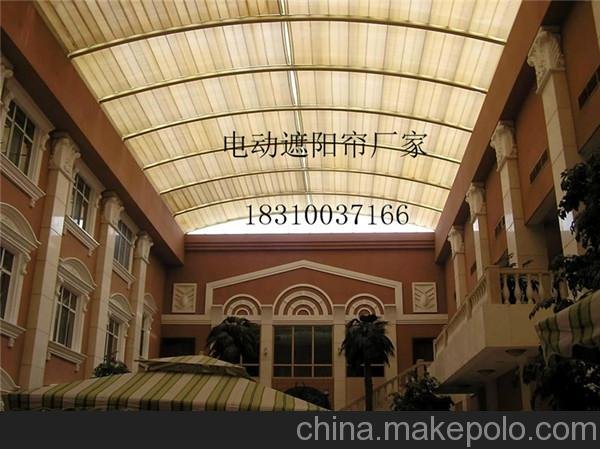 霸州陽(yáng)光房頂簾 天棚簾陽(yáng)光房遮陽(yáng)簾（手動(dòng)）電動(dòng)天棚簾測量安裝圖片