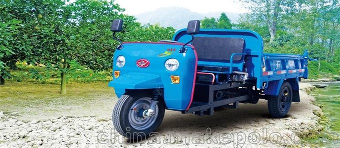 五征 金銳虎半封閉自卸三輪汽車 常柴1105電三輪車包郵圖片
