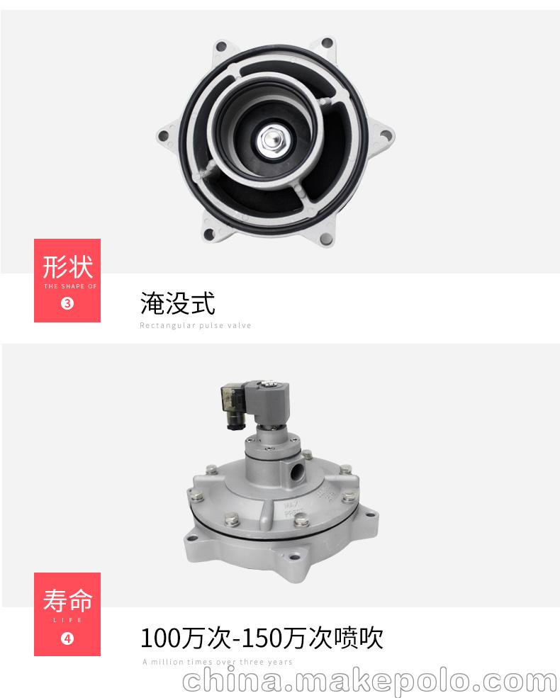 3寸脉冲阀cyfy76s河北淹没式电磁脉冲阀耐高温电磁阀