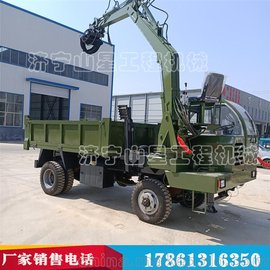 農(nóng)用四驅(qū)六輪翻斗自卸隨車抓 甘蔗木頭毛竹抓運(yùn)輸車 四輪抓木機(jī)