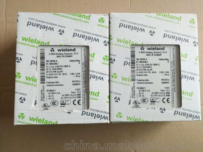 現貨德國WIELAND繼電器SNZ4052K-A,SNA4003K-A圖片