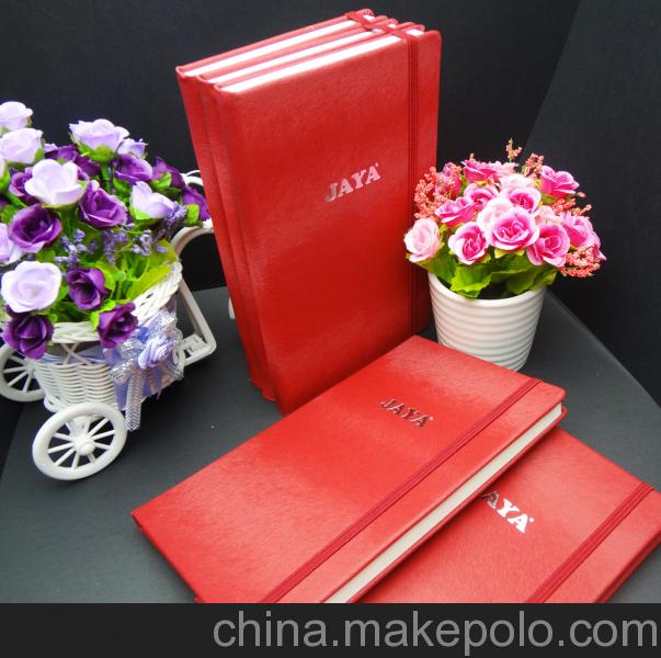暗紅色moleskine筆記本 今年流行款式時(shí)尚筆記本定做燙銀logo