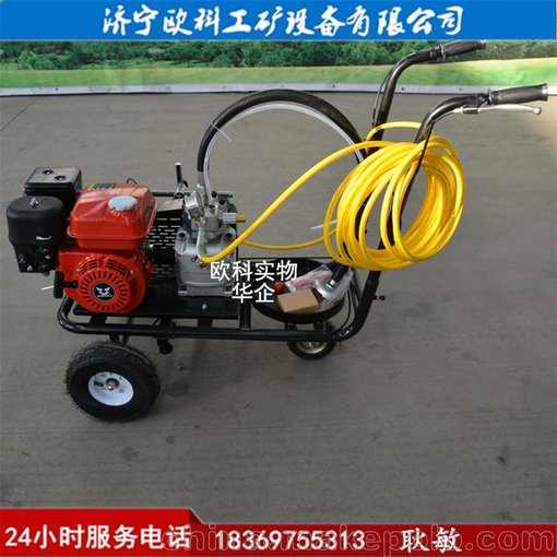 冷噴式道路單槍劃線機(jī)停車(chē)場(chǎng)小區(qū)駕校劃線機(jī)圖片