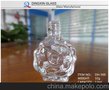 鼎新玻璃热卖爆款  浪漫玫瑰造型12ml甲油瓶DH-500