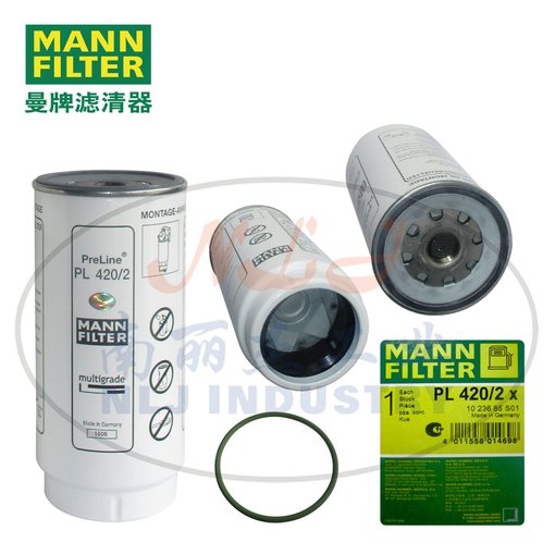 MANN-FILTER曼牌濾清器燃濾PL420/2x燃油濾清器、曼牌濾芯圖片