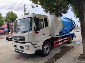 东风天锦15方清洗吸污车