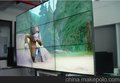 南城步行街55寸液晶屏3.8mm无缝技术将大屏拼接展现