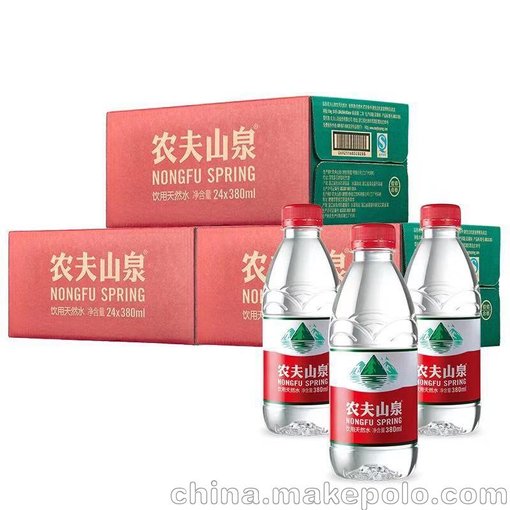 農(nóng)夫山泉380ml*24瓶紙箱裝小瓶水天然礦泉水圖片