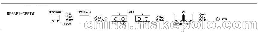 RP63E1-GESTM1 匯聚型協議轉換器63路EoPDH信號到GE口匯聚