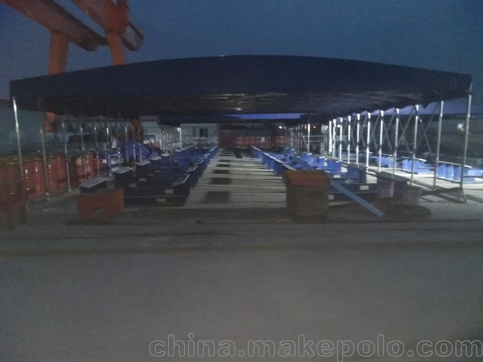 鑫永泰專業(yè)制造：宜賓大型工地防雨篷 鋼架雨棚圖片