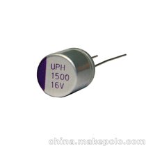 直插固态铝电解 UPL1C222M1017 2200UF 16V