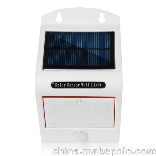 L808太陽能壁燈 家用戶外防水紅外感應太陽能庭院草坪燈圖片