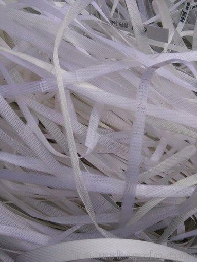 山東省臨沂市收購PET打包帶毛料，出售PET打包帶破碎料圖片
