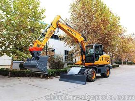 西藏地区专卖恒特轮式挖掘机HT145W