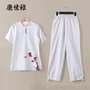 KSUA/康愫雅 夏季亚麻太极服短袖瑜伽服套装禅修茶人服K911