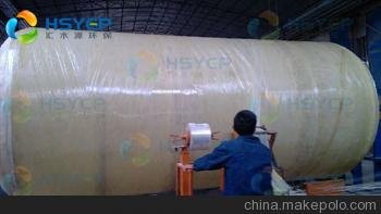 供應(yīng)生產(chǎn)各種規(guī)格的玻璃鋼化工罐、承接大型玻璃鋼污水處理工程圖片