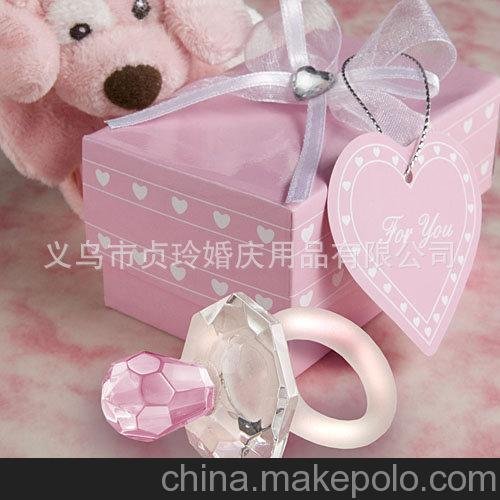 廠家批發(fā) 寶寶滿月生日回禮小禮物 水晶擺件 水晶工藝品 水晶奶嘴圖片