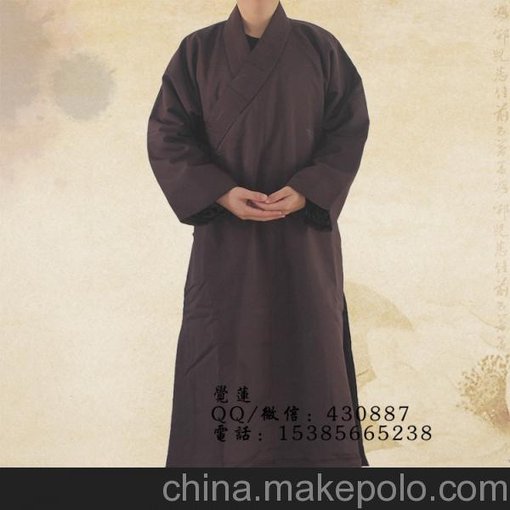 覺(jué)蓮冬款僧衣僧服棉服加厚長(zhǎng)褂保暖棉袍大褂僧袍師父棉衣圖片