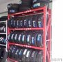 红色三层轮胎架子 家用轻型大红色置物架 实验室架子北京厂家直销