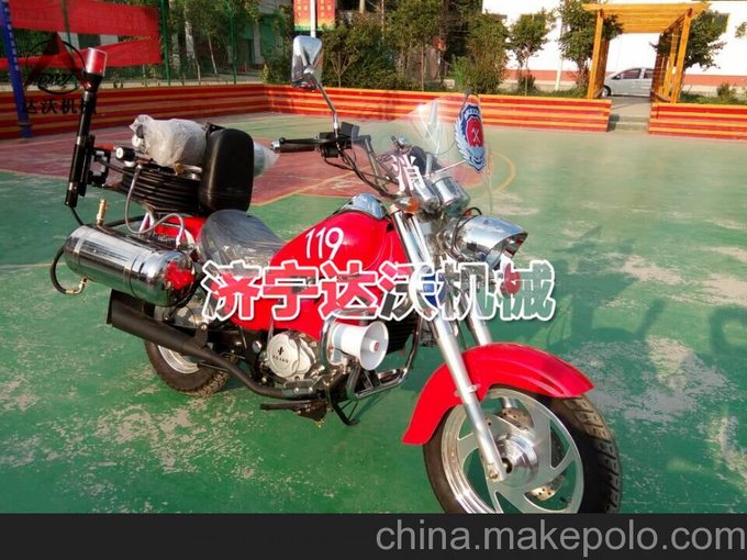 適用于狹小窄巷、集裝箱港口碼頭的二輪消防摩托車(chē)圖片