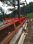 景区廊架栅栏铁护栏仿木纹漆施工 天津河北钢管结构做仿木漆施工