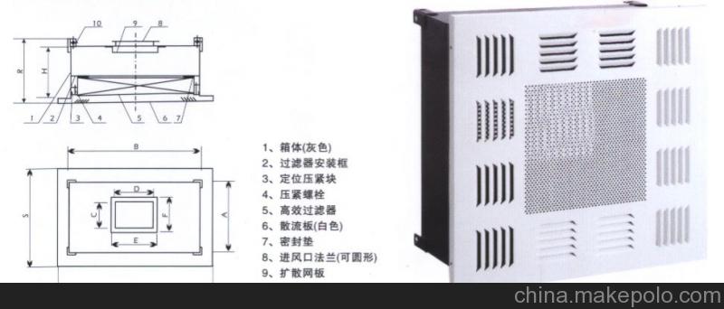 東莞卓為廠家生產(chǎn)高效送風(fēng)口