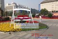 北京云杉景观_园林绿化花架_室外大型铁艺花架_道路摆放花架