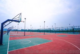 专业施工环保型张家口篮球场