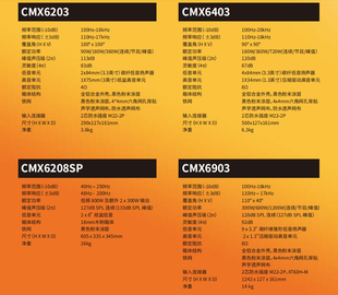 JBL MX6403 CMX6903 CMX6208SP柱型陣列防水揚(yáng)聲器