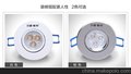 三雄极光LED天花背景墙服装店牛眼射灯邓州