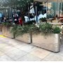 酒店不锈钢花箱定制_户外街道不锈钢花箱花盆_特攻不锈钢花盆厂家