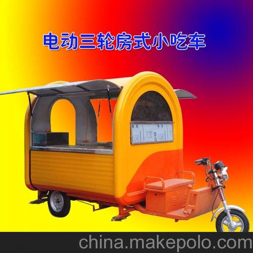 移動三輪餐車 電動快餐車 多功能小吃包房功能廠家定做包小吃技術(shù)圖片