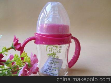 供應(yīng)奶瓶（苗圃專家）YM0255高級抗摔防爆玻璃奶瓶圖片