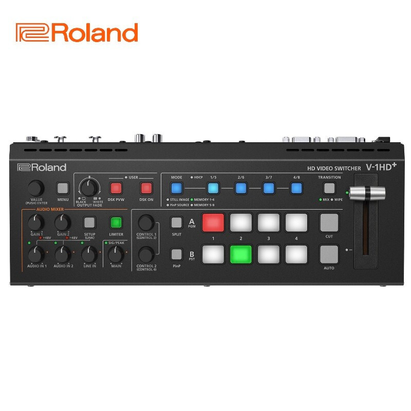 Roland罗兰V-1HD+PLUS导播切换台4路HDMI输入直播台视频会议图片